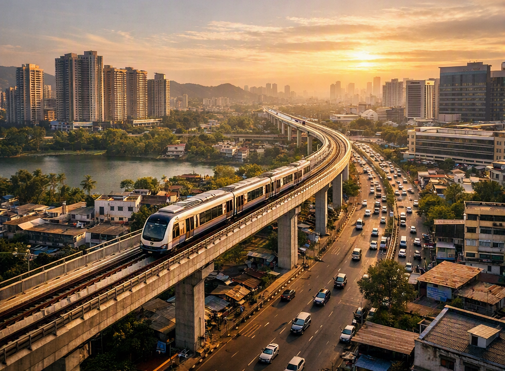 Mumbai Metro Line 6 Elevated Corridor along JVLR Powai Chandivali